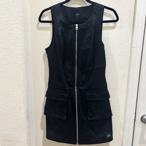 ALO Yoga Black Mini Dress with Zipper